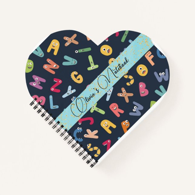 Carnet des Alphabets Monster mignons (Devant)