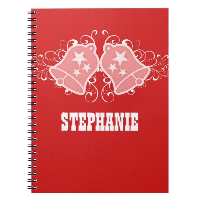 Carnet des cloches de vacances et des perles, roug (Devant)