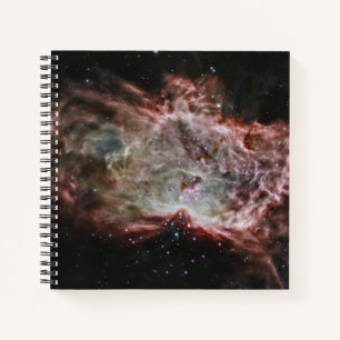 Carnet Des Clusters Étoiles Au Centre De La Nebula De Fla