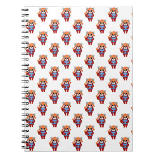 Carnet des doigts timides de Panda Rouge