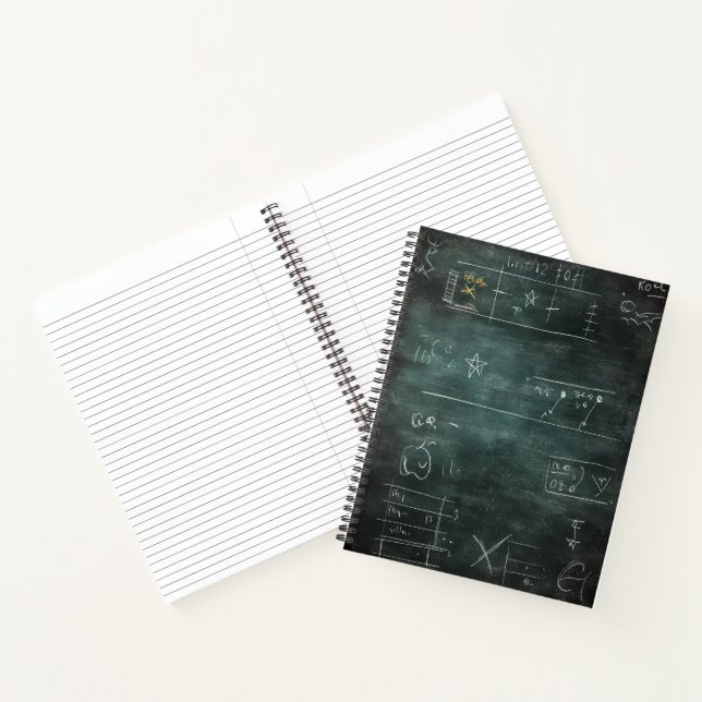 Carnet des doodles mathématiques de tableau noir (Intérieur)