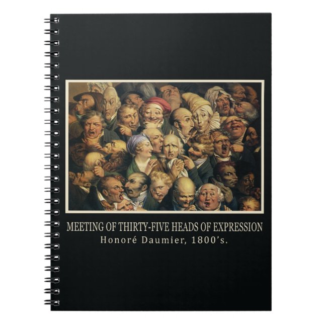 Carnet des expressions de Daumier (Devant)