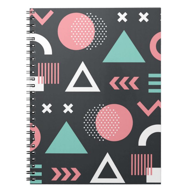 Carnet Des figures géométriques de conception motif trans (Devant)