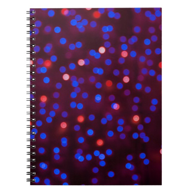 Carnet Des lumières de Noël floues. Blurred (Devant)