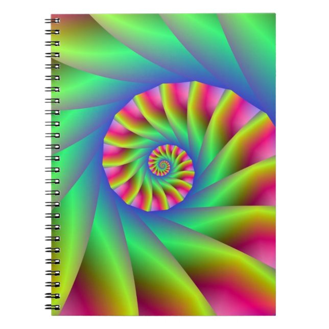 Carnet des marches spirales psychédéliques (Devant)