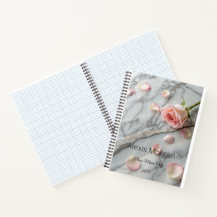 Carnet des pétales de rose