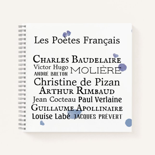 Carnet des poètes français (Devant)