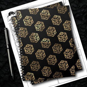 Carnet Dés RPG Campagne Gold Imaginaire Tabletop Gamer