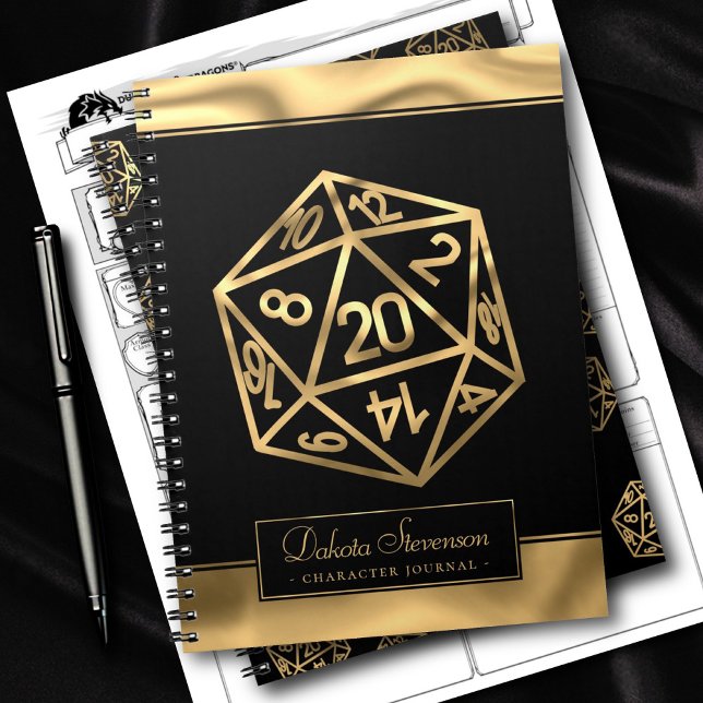 Carnet Dés RPG | Caractère du joueur de table Imaginaire  (Créateur téléchargé)