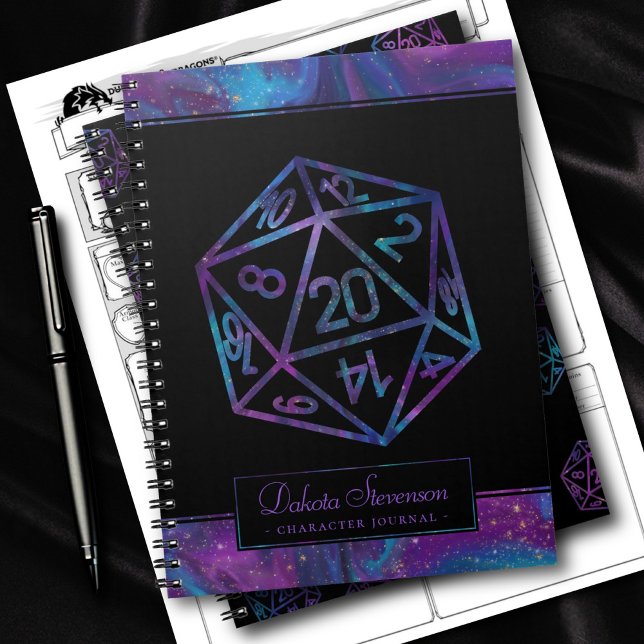 Carnet Dés RPG | Caractère du joueur de table Nebula Imag (Créateur téléchargé)