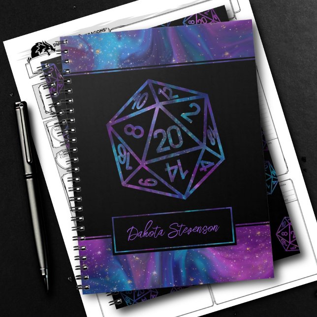 Carnet Dés RPG | Caractère du joueur de table Nebula Imag (Créateur téléchargé)