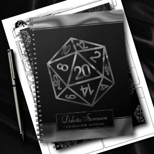 Carnet Dés RPG Imaginaire Tabletop Gamer Personnalisé C