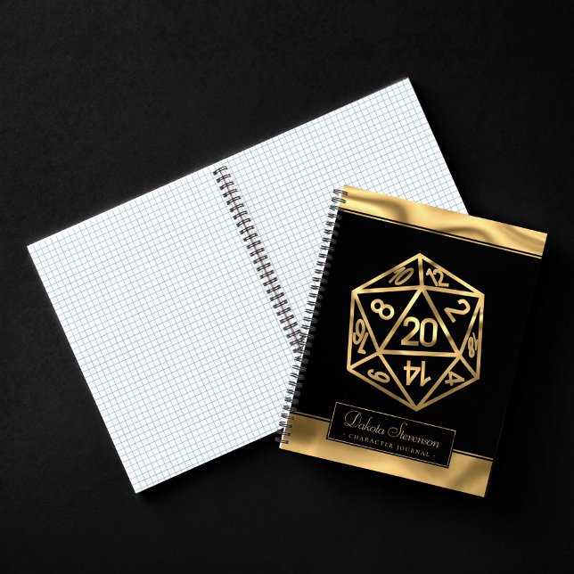 Carnet Dés RPG | Papier graphique de la tablette Gamer Im (Créateur téléchargé)