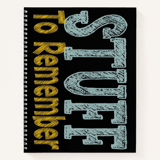 Carnet Des trucs à retenir (Devant)