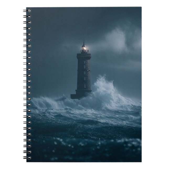 Carnet des vagues du phare de la mer Stormy (Devant)