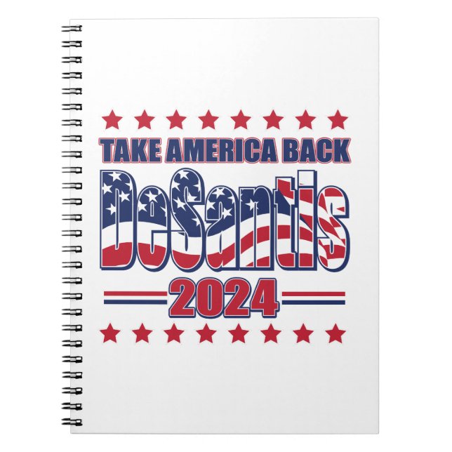 Carnet DeSantis-2024-Take-America-Back- (Devant)