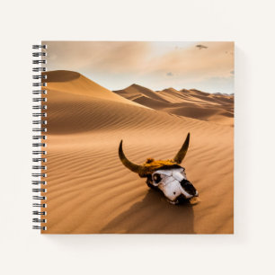 Carnet Deserts Cow Skull Rippled Sand Dunes