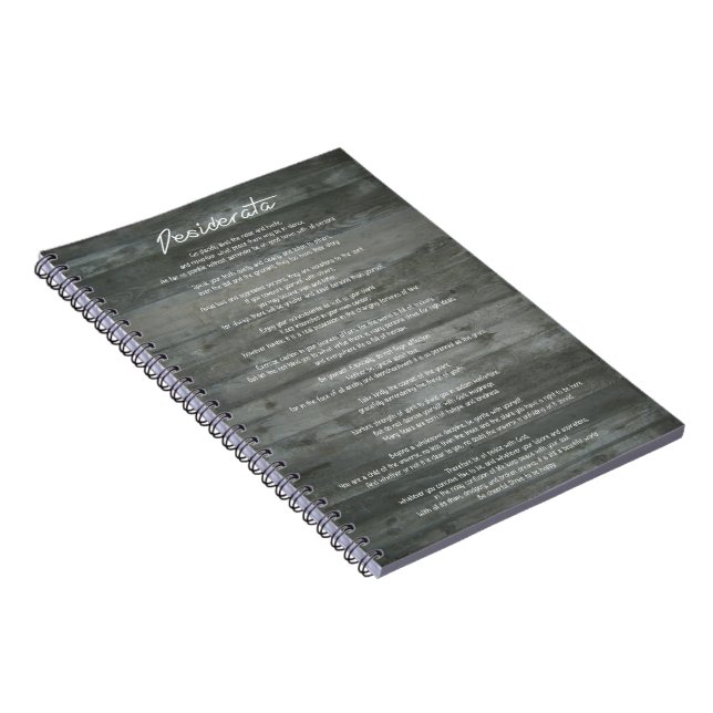 Carnet Desiderata "Choses désirées" Impression Inspiratio (Côté Droit)