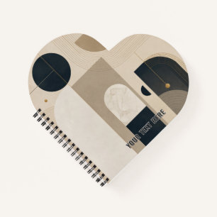 Carnet Design abstrait géométrique minimaliste de luxe en