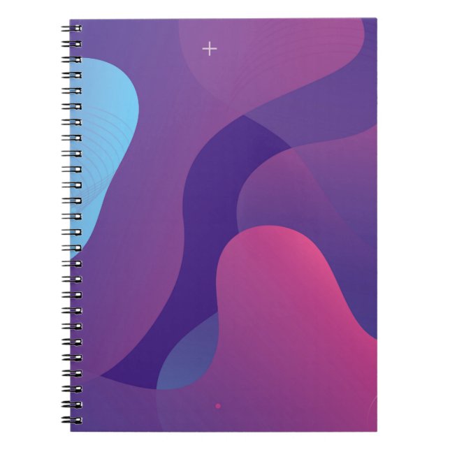 Carnet Design arrière - plan dégradé de couleur. Géomètre (Devant)