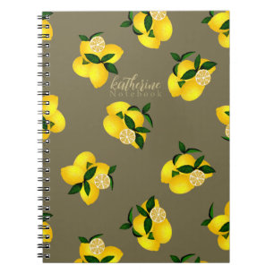 Carnet Design chic citron vert