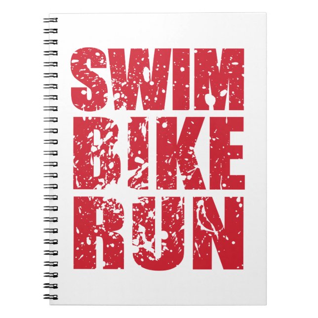 Carnet Design cool de triathlon (Devant)