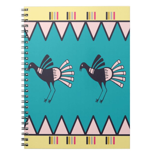 Carnet design d'art africain Abstrait. Trib dessiné à la  (Devant)