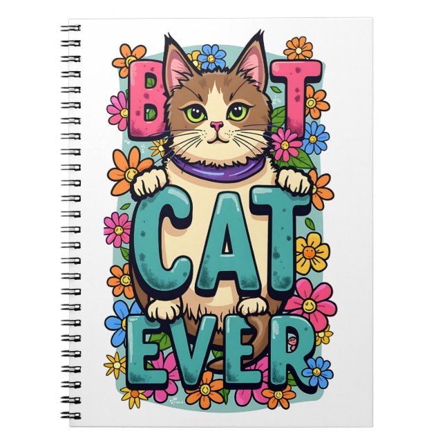 Carnet Design de charme pour amoureux de les chats (Devant)