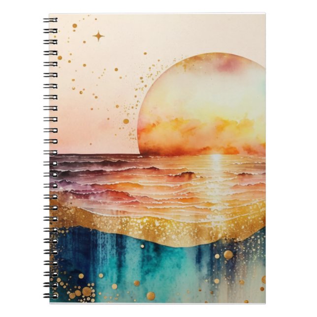 Carnet Design de la gamme Watercolor Beach 3 (Devant)
