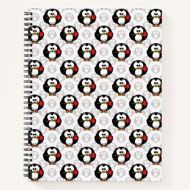 Carnet Design de Motif de surface de pingouin mou Imprime (Devant)