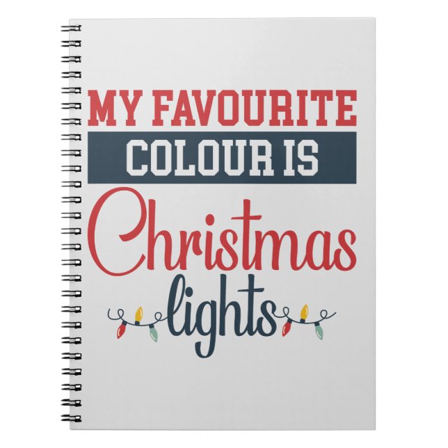 Carnet Design de Noël avec lumières (Devant)