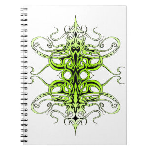 Carnet Design de tatouage Tribal Personnalisé Vert