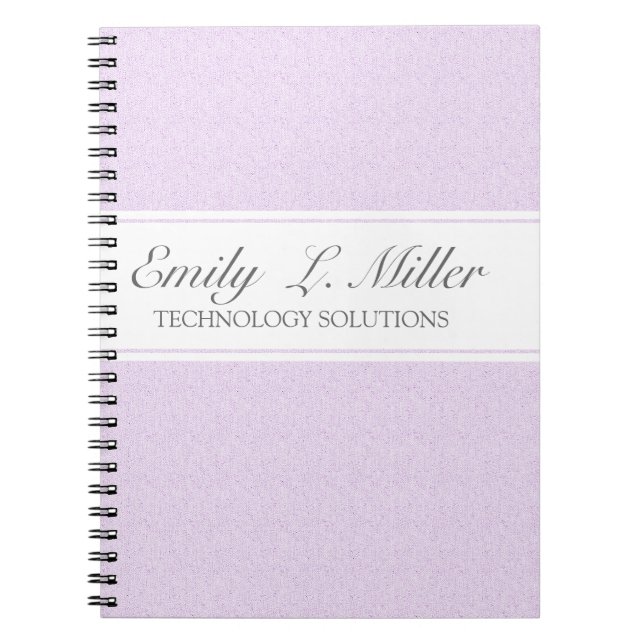Carnet Design d'entreprise moderne Lavender Chic Executiv (Devant)