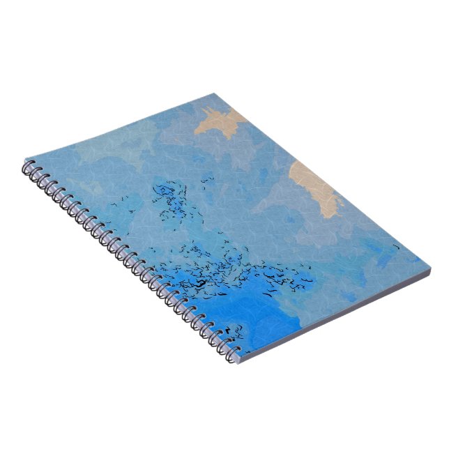 Carnet Design du ciel bleu Pastel (Côté Droit)