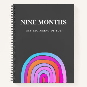Carnet Design élégant Rainbow Beauty Pregnancy Cadeau