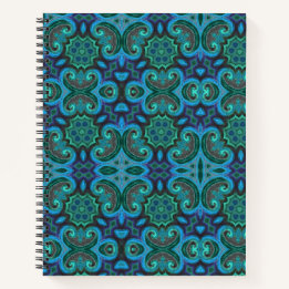 Carnet Design en dalles bleu profond