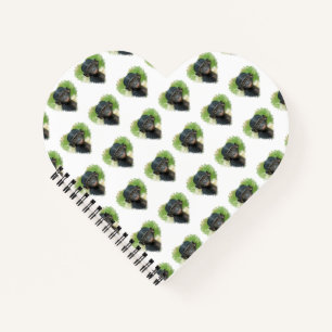 Carnet Design En Forme De Coeur Avec Bonobo Baby Ape