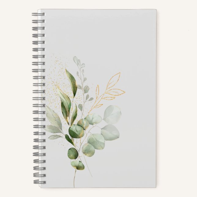 Carnet Design floral d'Eucalyptus (Recto)