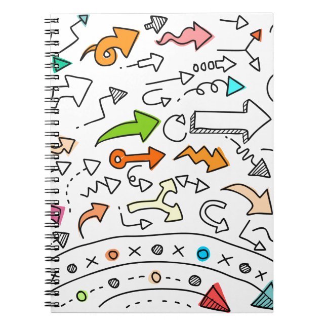 Carnet Design graphique d'art motif de bureau (Devant)