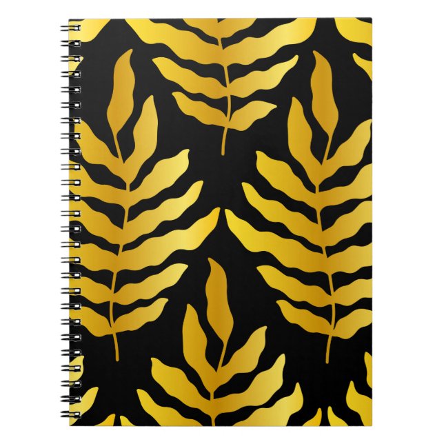 Carnet Design moderne avec feuille. Feuilles tropicaux de (Devant)