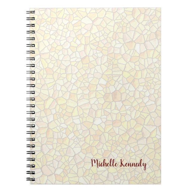 Carnet Design moderne de mosaïque professionnelle minimal (Devant)