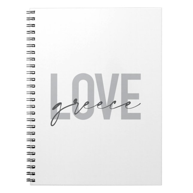 Carnet Design moderne, simple, urbain, cool de Love Greec (Devant)