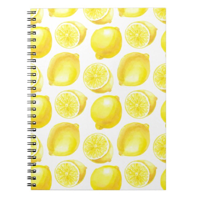 Carnet Design motif citron (Devant)