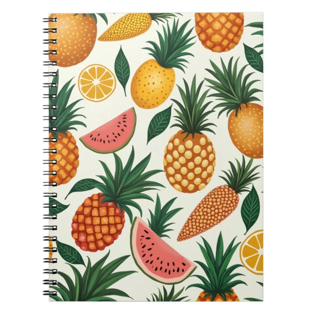 carnet design motif de fruits tropicaux (Devant)