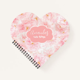 Carnet Design Motif élégant en fleur de cerisier