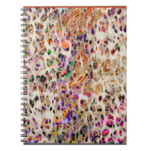 Carnet Design motif moderne abstrait avec effet coloré