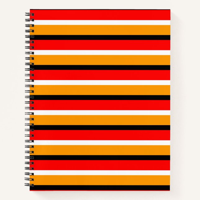 Carnet Design Motif Red Orange (Devant)