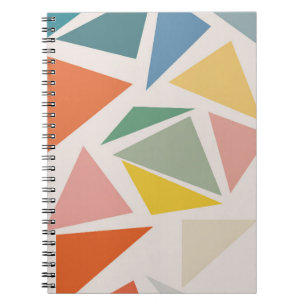 Carnet Design Motif triangle géométrique coloré