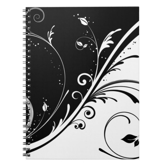 Carnet design noir et blanc (Devant)