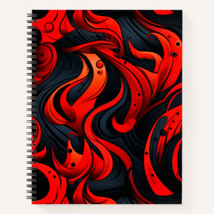 Carnet Design rouge et noir